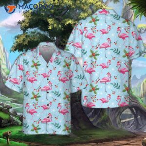 Christmas Flamingo Seamless Pattern Hawaiian Shirt: The Best Xmas Gift Idea