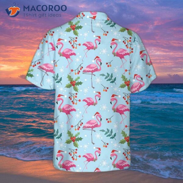 Christmas Flamingo Seamless Pattern Hawaiian Shirt: The Best Xmas Gift Idea