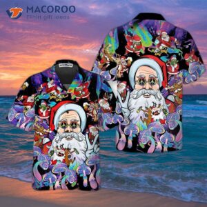 Christmas Hippie Santa Claus Hawaiian Shirt, Best Gift For