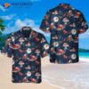 Christmas In Space Hawaiian Shirt With Santa Claus And Reindeer Pattern