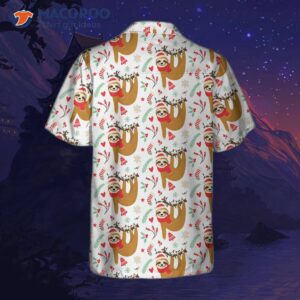 christmas lazy sloths hawaiian shirt funny sloth best gift for 1