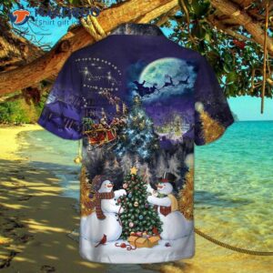 christmas night with family hawaiian shirt funny best xmas gift idea 1