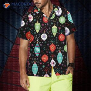 christmas ornat pattern hawaiian shirt funny shirt for 3