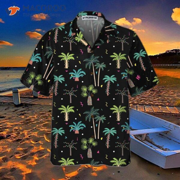 Christmas Palm Trees Hawaiian Shirt