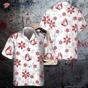 Christmas Snow And Skull Hawaiian Shirt, Best Gift For