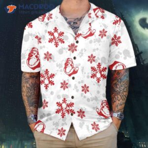 christmas snow and skull hawaiian shirt best gift for 3