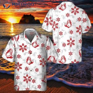 christmas snow and skull hawaiian shirt best gift for 4