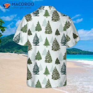 Christmas Tree Pattern Hawaiian Shirt For