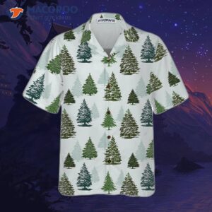 christmas tree pattern hawaiian shirt for 2