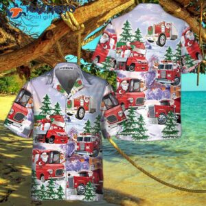 Christmas Truck Hawaiian Shirt, Red Best Gift