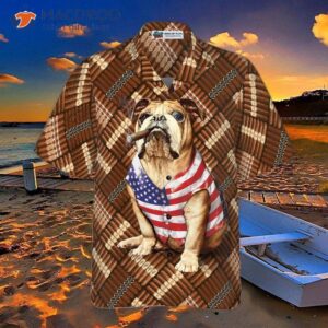 cigar and american bulldog shirt for hawaiian 2