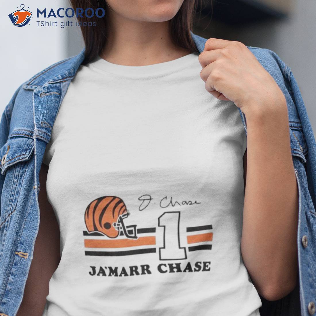 Cincinnati Bengals Ja'marr Chase #1 Signature Shirt