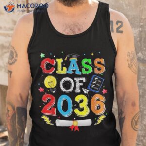 class of 2036 grow with me first day school senior shirt tank top