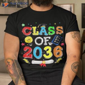 class of 2036 grow with me first day school senior shirt tshirt
