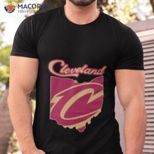 cleveland cavaliers basketball map logo 2023 shirt tshirt