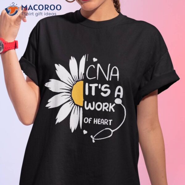 Cna It’s A Work Of Heart Nurse Nursing Assistant Butterfly Shirt