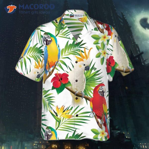 Cockatoo In The Tropical Forest Parrot Hawaiian Shirt