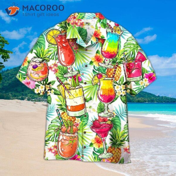Cocktail And Fruit Hello Summer Hawaiian Shirts