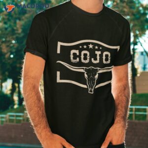 cojo country music cow skull western skull shirt tshirt