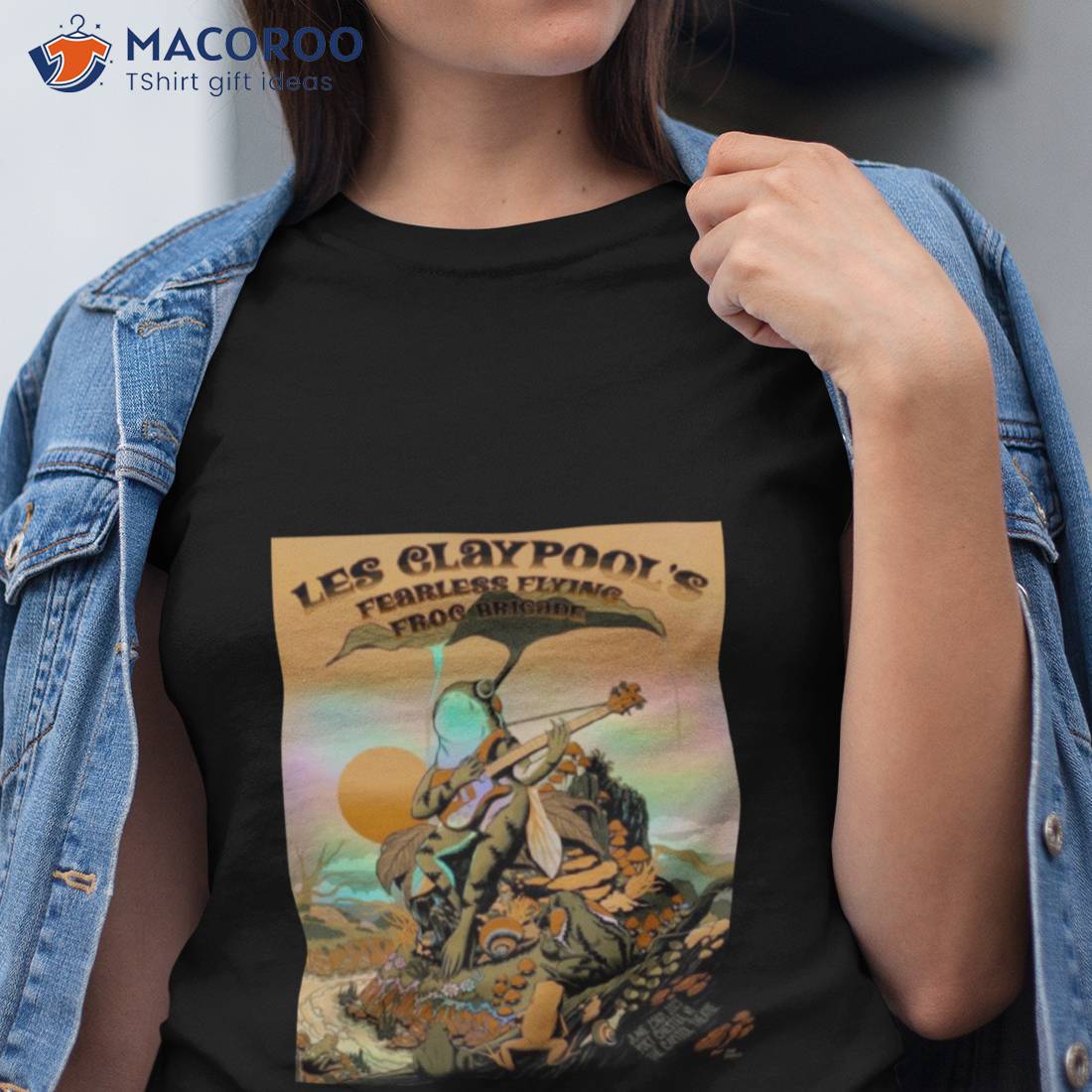 Colonel Les Claypool’s Fearless Flying Frog Brigade Port Chester 23 Correa Poster Shirt Colonel Les Claypool’s Fearless Flying Frog Brigade Port Chester 23 Correa Poster Shirt