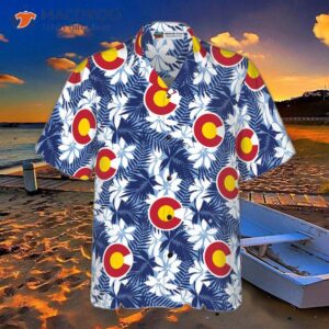 colorado flag seamless pattern usa hawaiian shirt 3