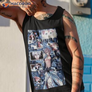 colored illustration poseidon japan anime shirt tank top 1