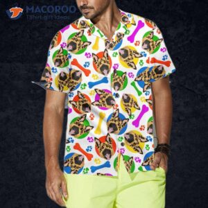 colorful and playful german shepherd hawaiian shirt funny gift 3