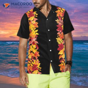 Colorful Autumn Thanksgiving-themed Hawaiian Shirt, Best Gift For Thanksgiving Day