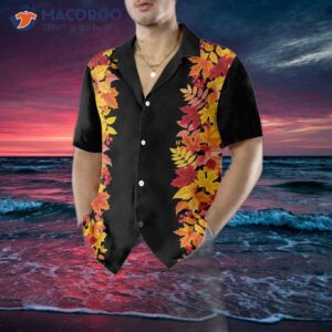 colorful autumn thanksgiving themed hawaiian shirt best gift for thanksgiving day 2