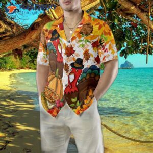 colorful festive thanksgiving hawaiian shirt 4