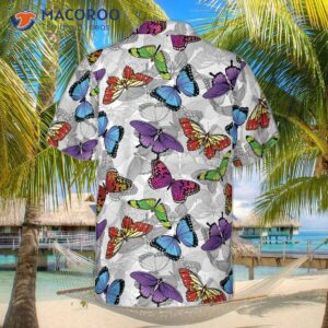 Colorful Hawaiian Butterfly Shirt