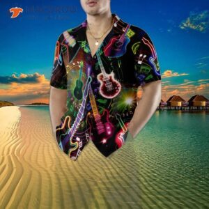 colorful hawaiian guitars shirt 4