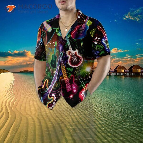 Colorful Hawaiian Guitars Shirt