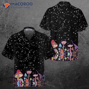 colorful mushroom hawaiian shirt funny print shirt for amp 0