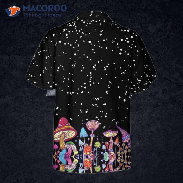 Colorful Mushroom Hawaiian Shirt, Funny Print Shirt For &