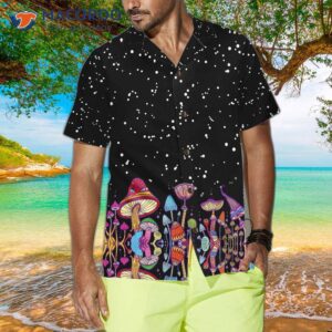 colorful mushroom hawaiian shirt funny print shirt for amp 3