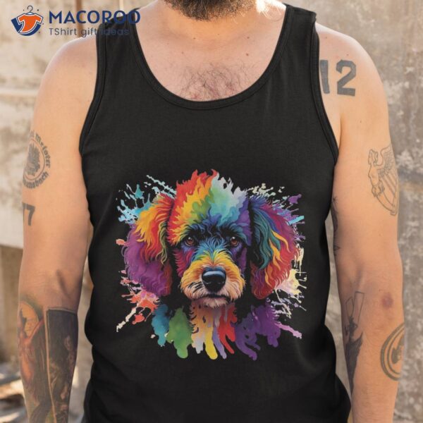 Colorful Poodle Pop Art – Dog Lover Pet Breeder Canine Shirt