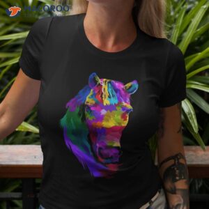 Colorful Pop Art Horse Portrait | Funny Horses Shirt