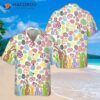 Colorful Rabbits And Easter Eggs Seamless Pattern Hawaiian Shirt, Bunny Funny Gift Ideas