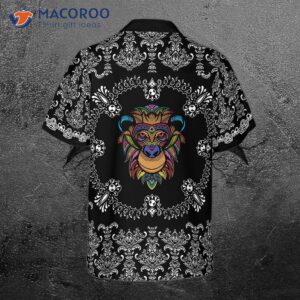 Colorful ‘s Hawaiian Shirt With Gothic Pattern