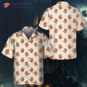 colorful thanksgiving turkey hawaiian shirt funny hand pattern gift for day 0