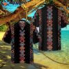 Colorful Tribal Pattern Native Amerian Hawaiian Shirt, Ethnic American Indian Unique Gift