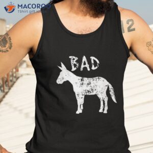 comical bad ass funny donkey rude party shirt tank top 3