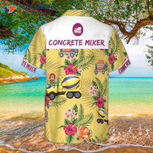 concrete mixer hawaiian shirt 1