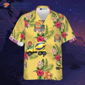 concrete mixer hawaiian shirt 3