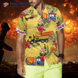 concrete pumpers hawaiian shirt 2