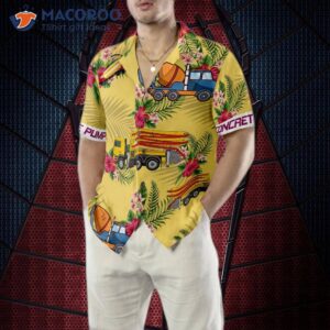 concrete pumpers hawaiian shirt 4