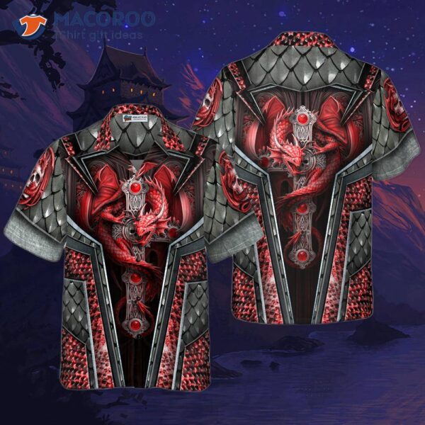 Cool Dragon 3D Hawaiian Shirt