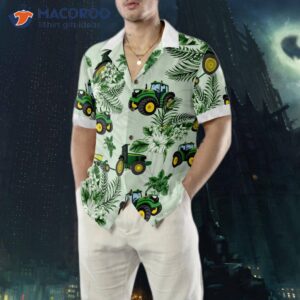 cool green hawaiian tractor shirt 4