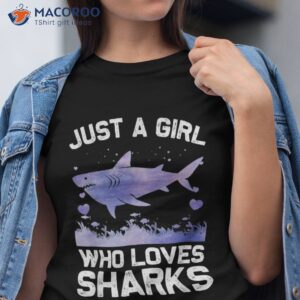 cool shark for girls kids whale lover shirt tshirt